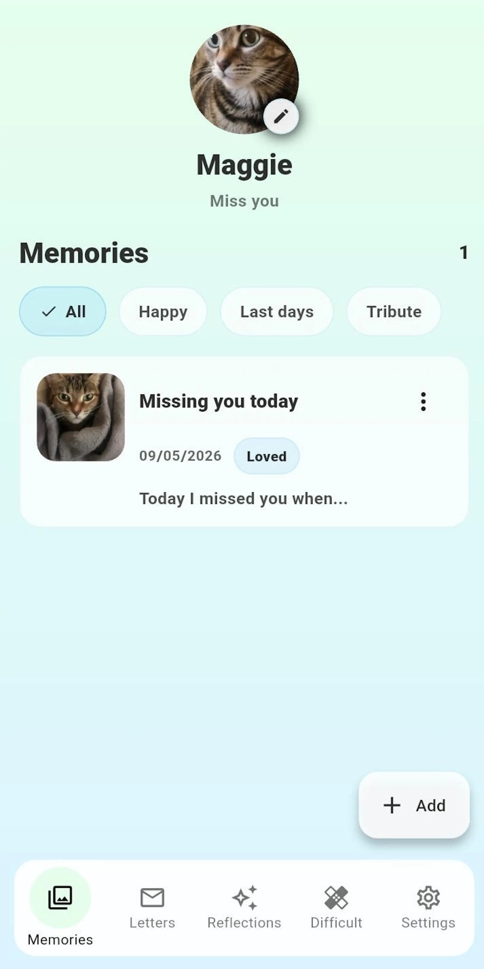 AI Pet Loss companion screenshot 2