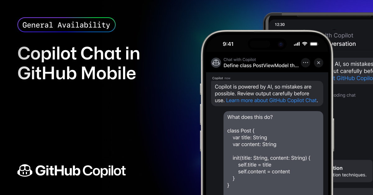 copilot-chat-in-github-mobile - The world’s most widely adopted AI developer tool—now mobile