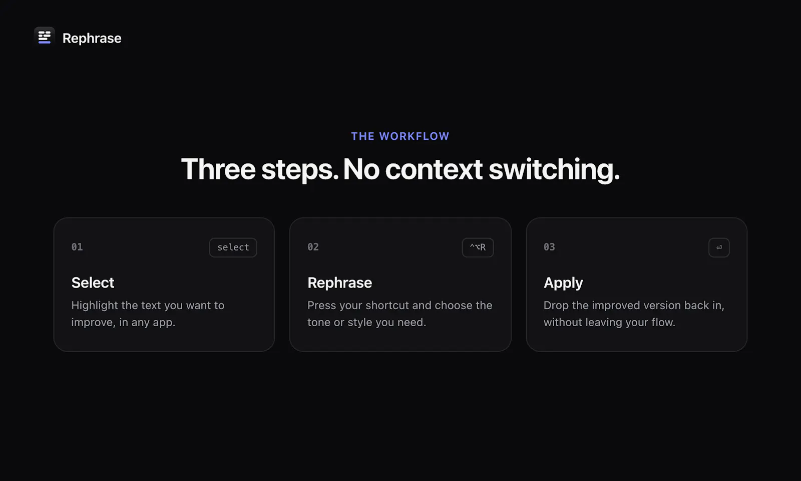 Rephrase screenshot 2