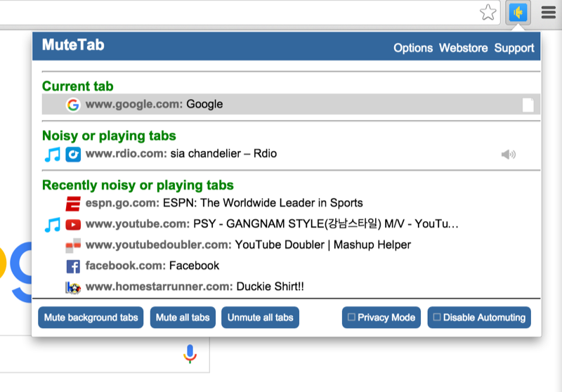MuteTab gallery image