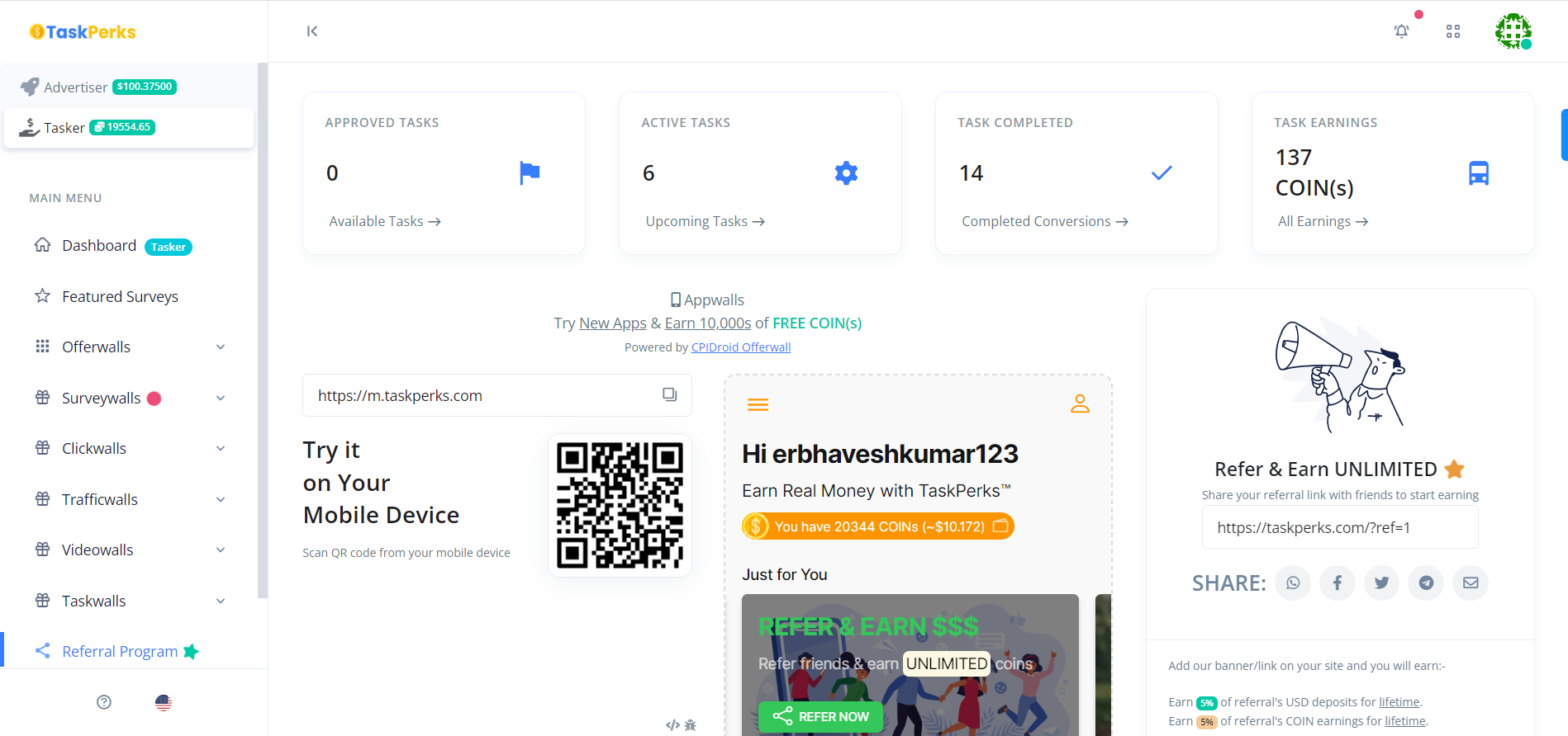TaskPerks ™ - TaskPerks ™ के साथ वास्तविक पैसा कमाएँ - मुफ्त पेपैल, मुफ्त पेटीएम, मीडिया 1