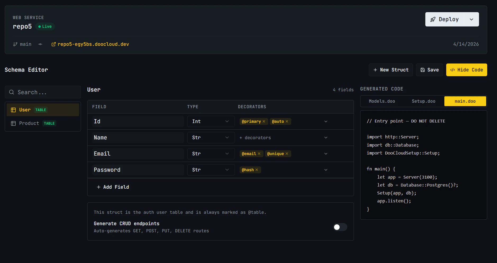 DooCloud screenshot 1