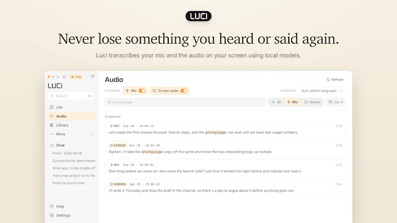 LUCI Desktop screenshot 5