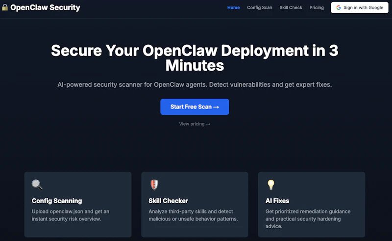 OpenClaw Security Scanner screenshot 2