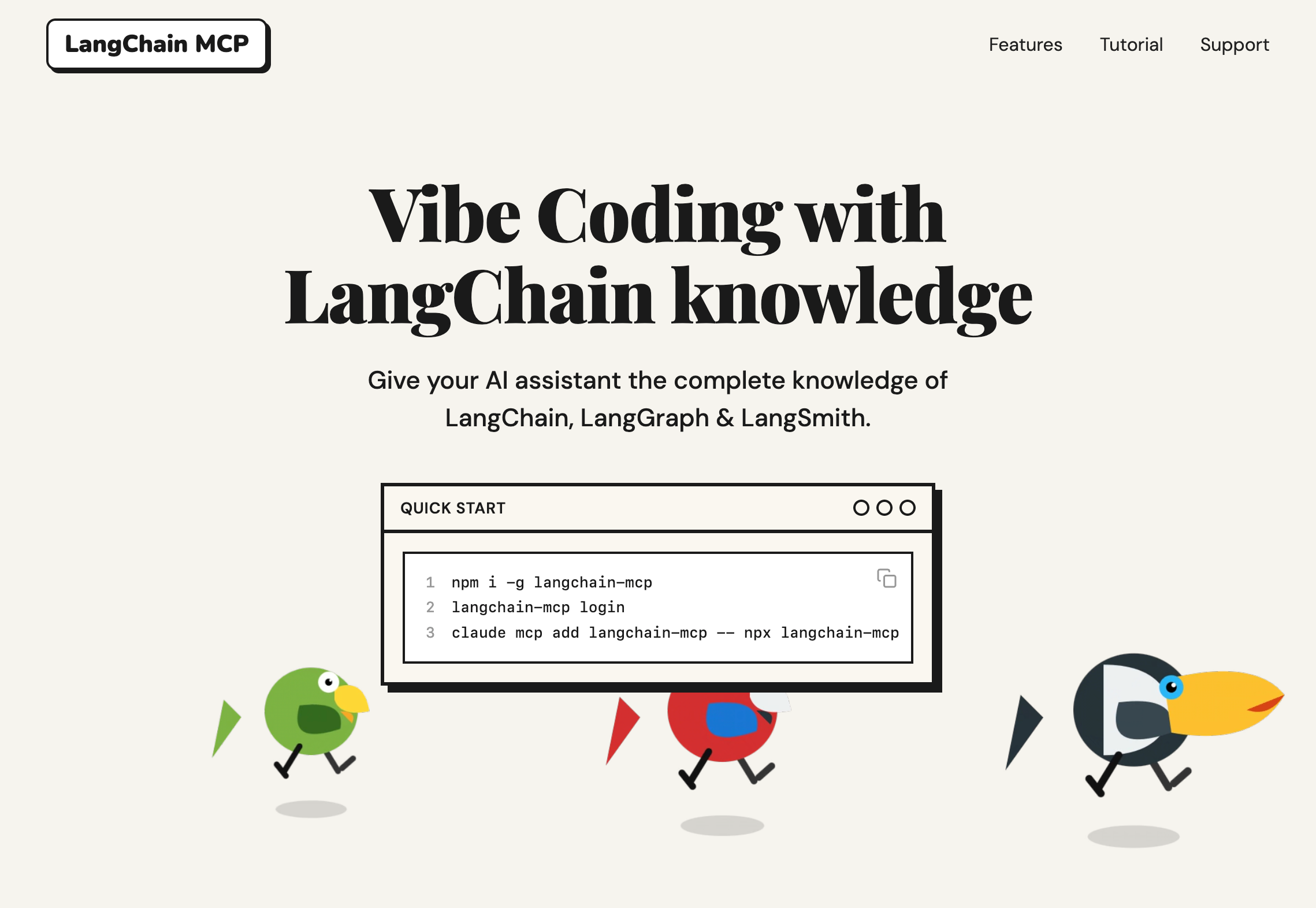 LangChain MCP - Main product screenshot demonstrating key features and user interface