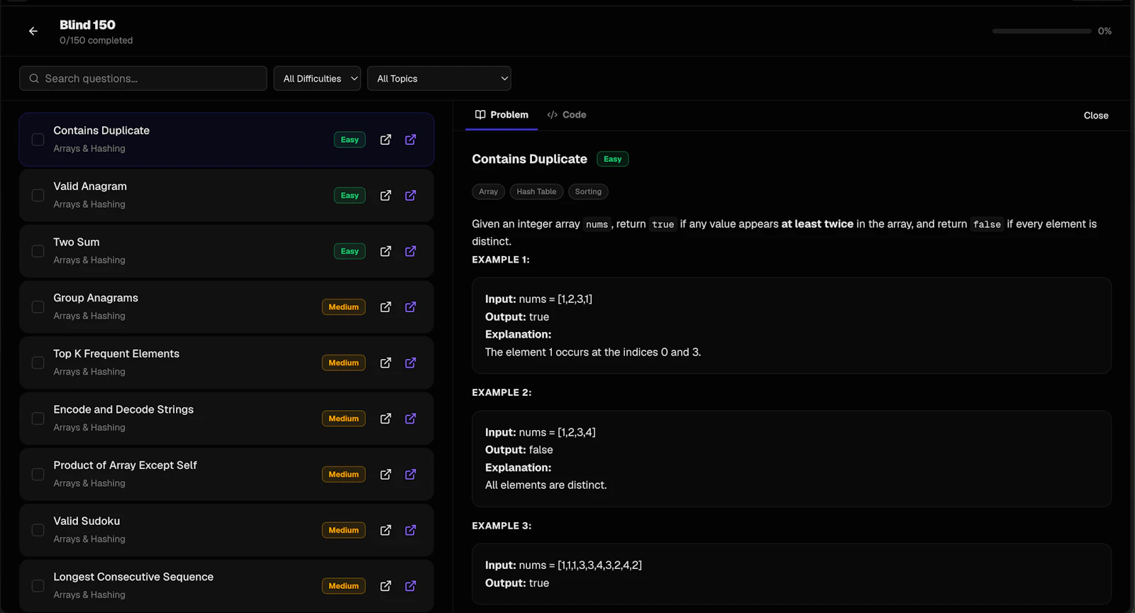 LeetPrep screenshot 2