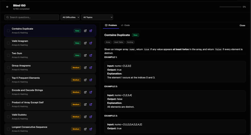 LeetPrep screenshot 2