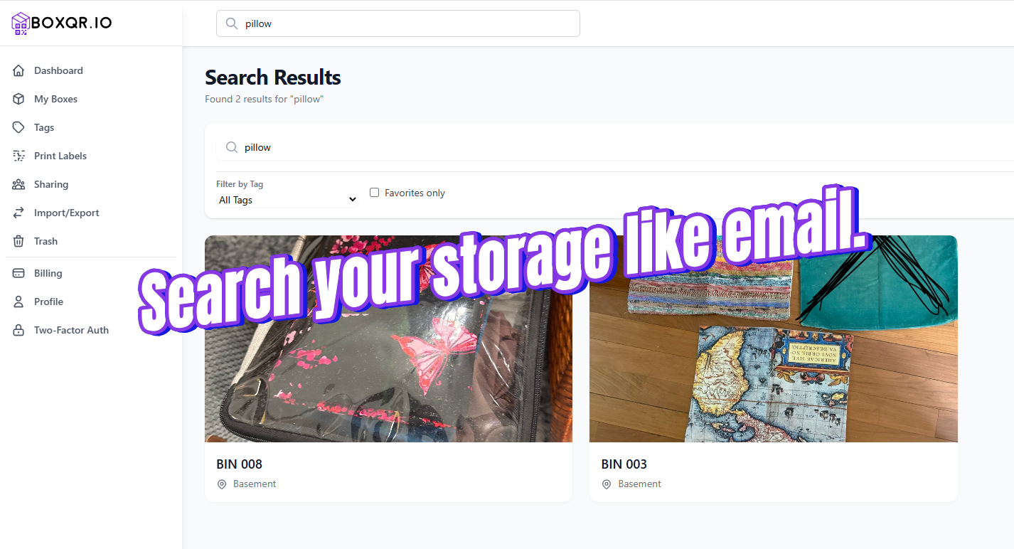 BoxQR.io - Screenshot 3 showing product features and functionality