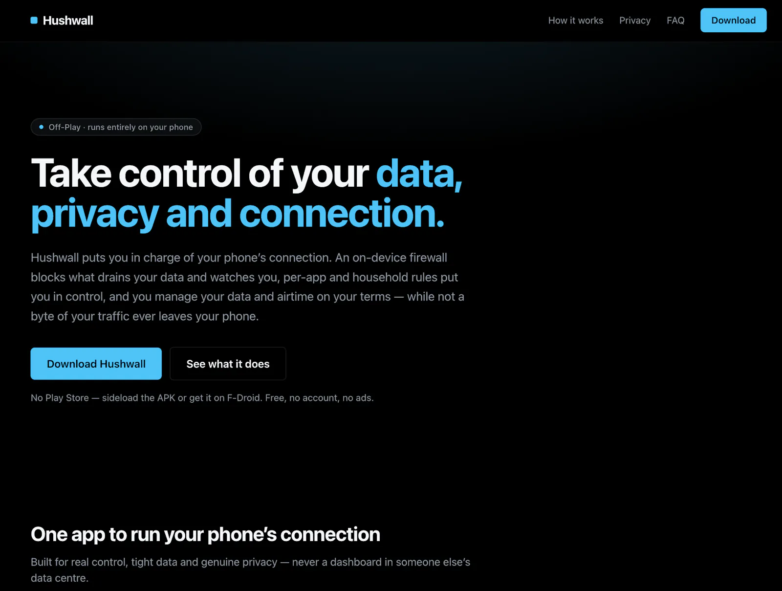 Hushwall screenshot 2