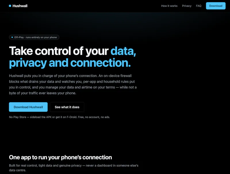 Hushwall screenshot 2