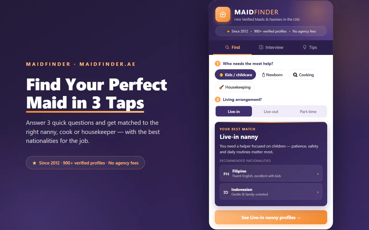 MaidFinder — Hire the Right Maid in UAE gallery image