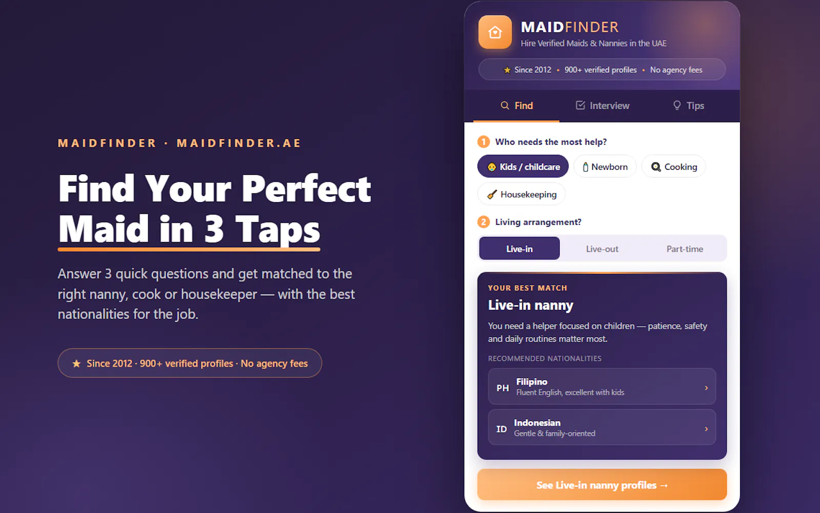 MaidFinder — Hire the Right Maid in UAE screenshot 4