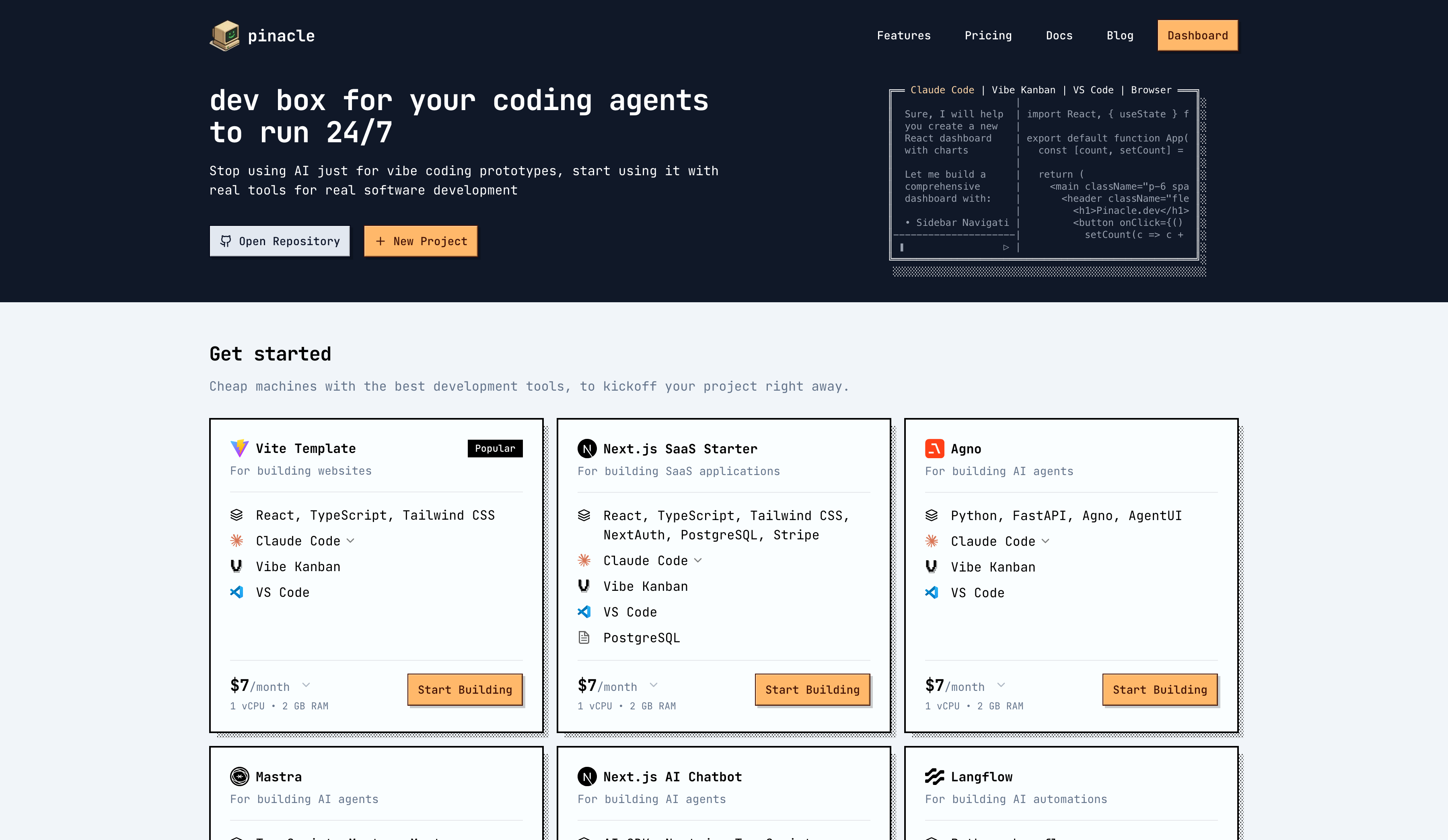 Pinacle - Main product screenshot demonstrating key features and user interface