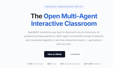 OpenMAIC: AI Interactive Classrooms gallery image