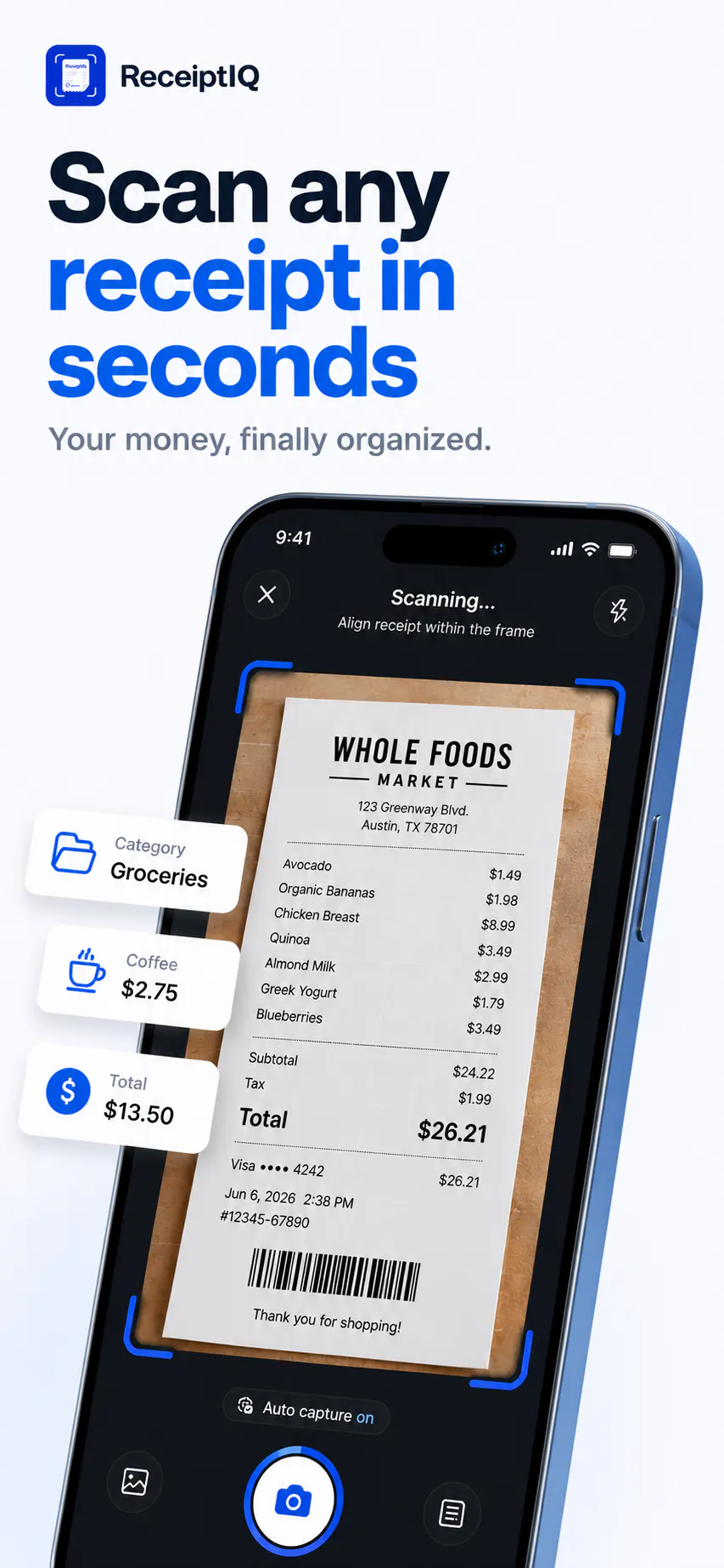 ReceiptIQ — Manage your money gallery image