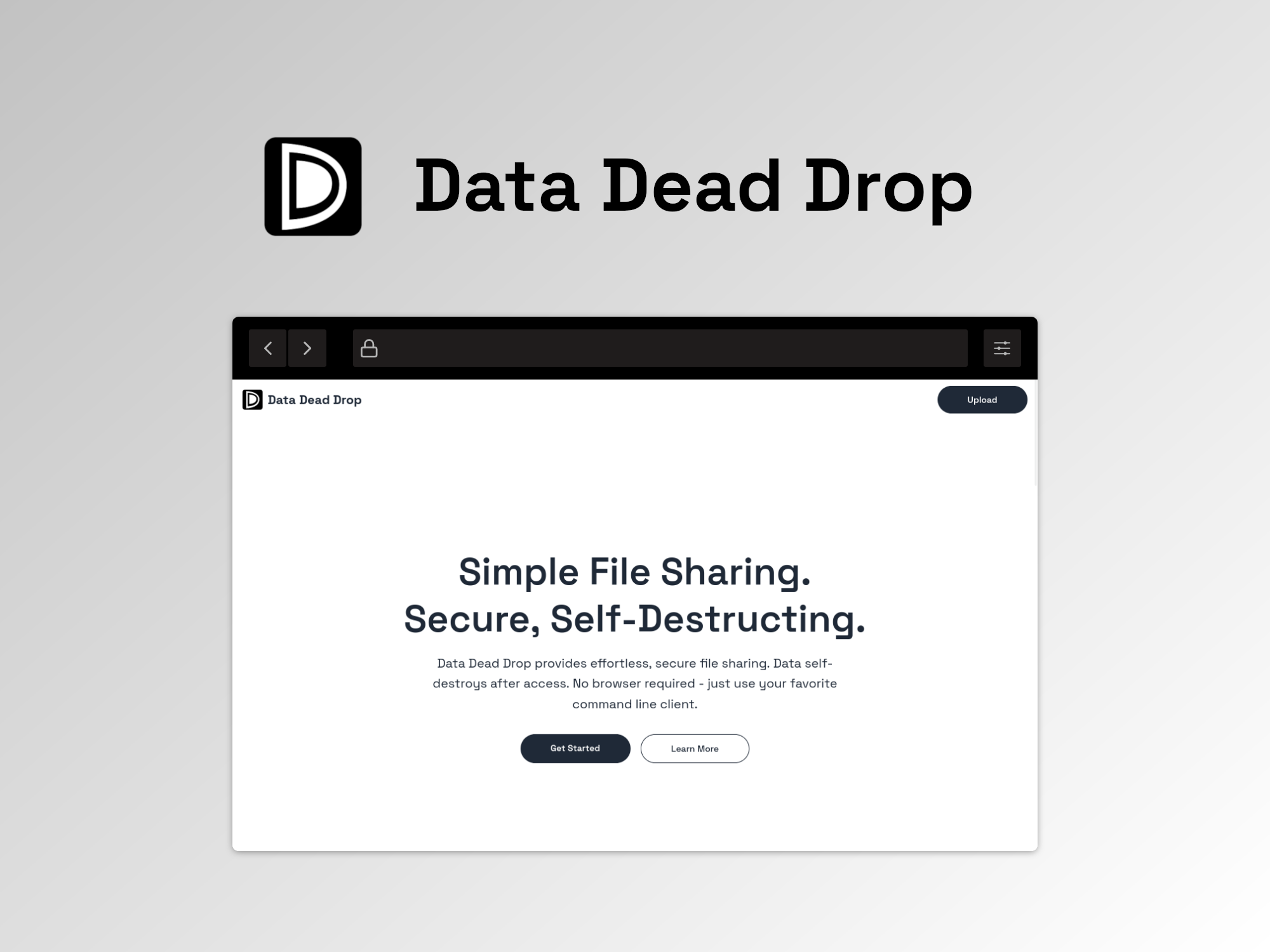 startuptile Data Dead Drop-Simple file sharing secure self-destructing