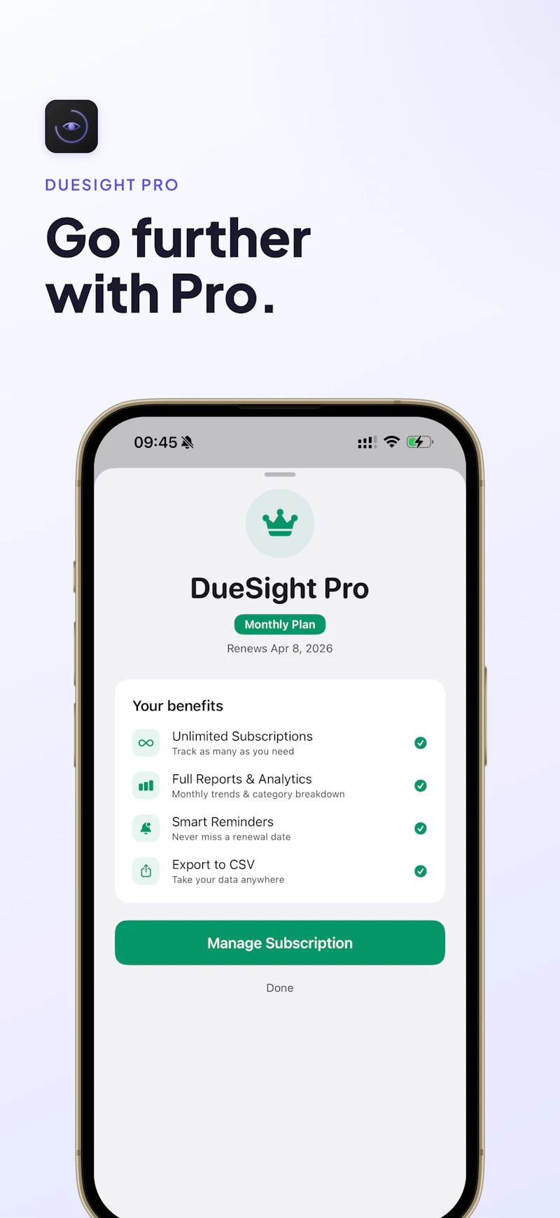DueSight – Private Subscription Tracker screenshot 5
