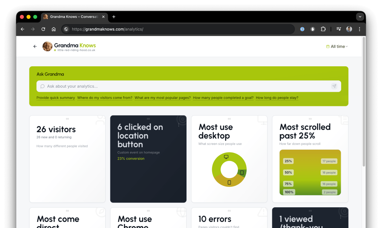Grandma Knows - Conversational Analytics gallery image