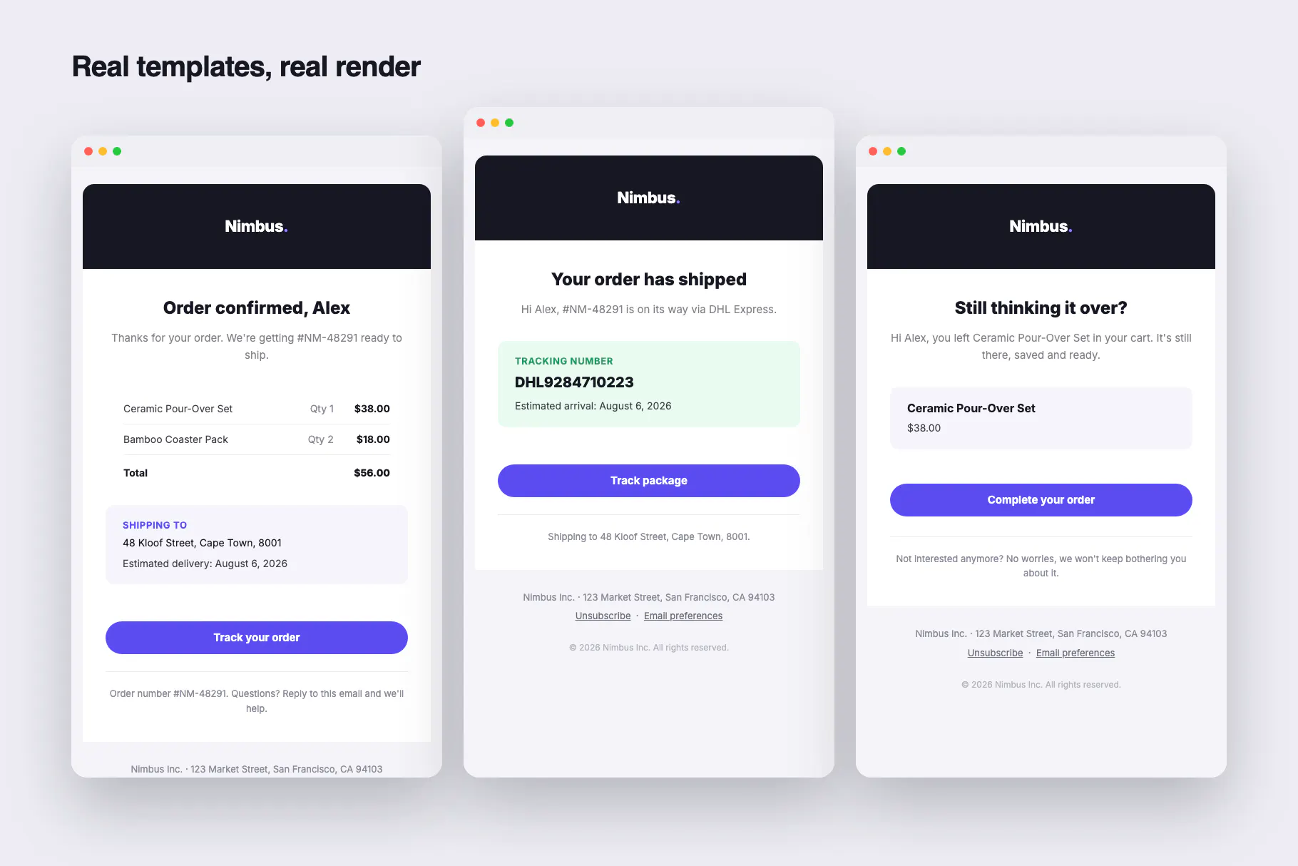 Nimbus: E-Commerce Email Templates gallery image