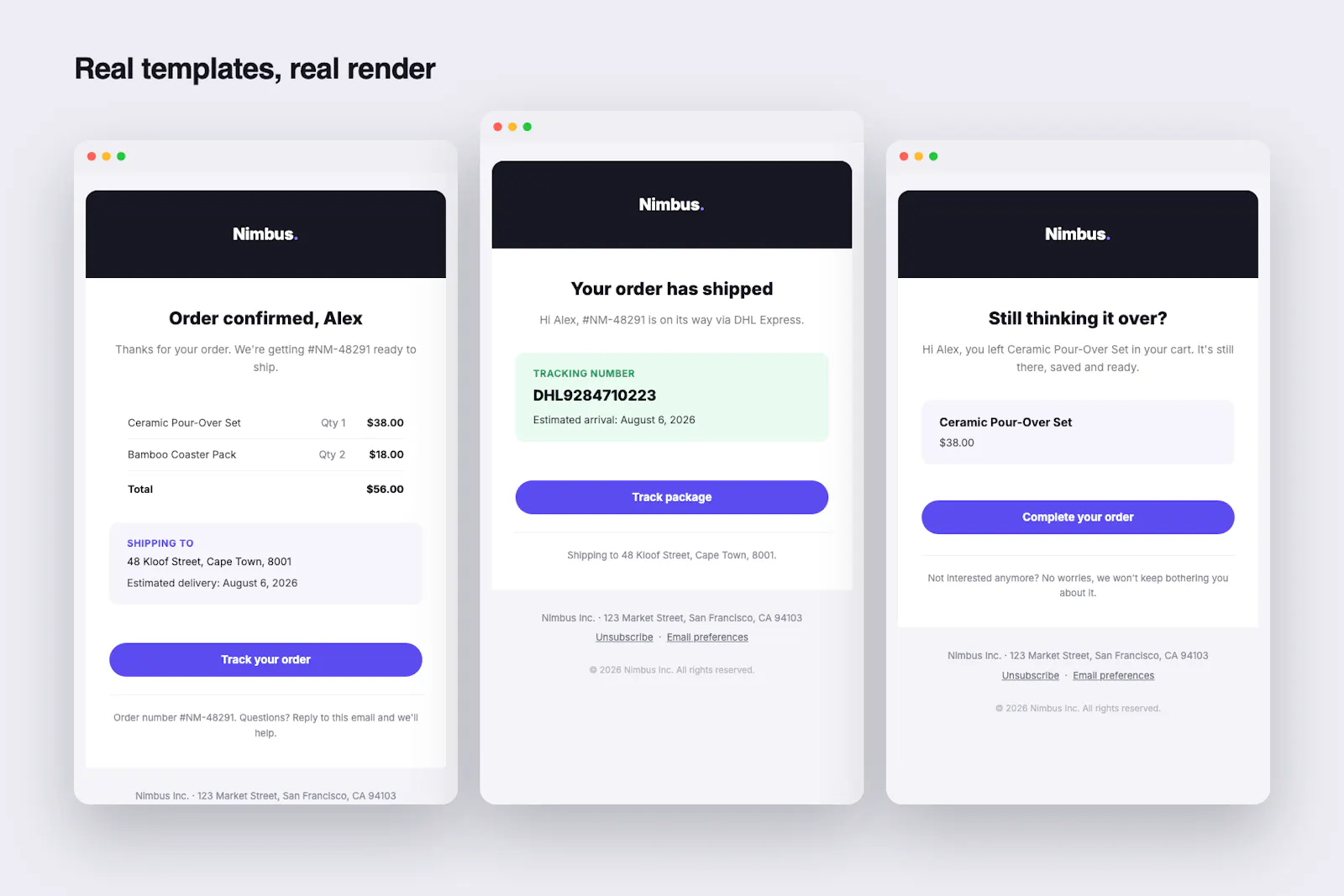 Nimbus: E-Commerce Email Templates screenshot 3