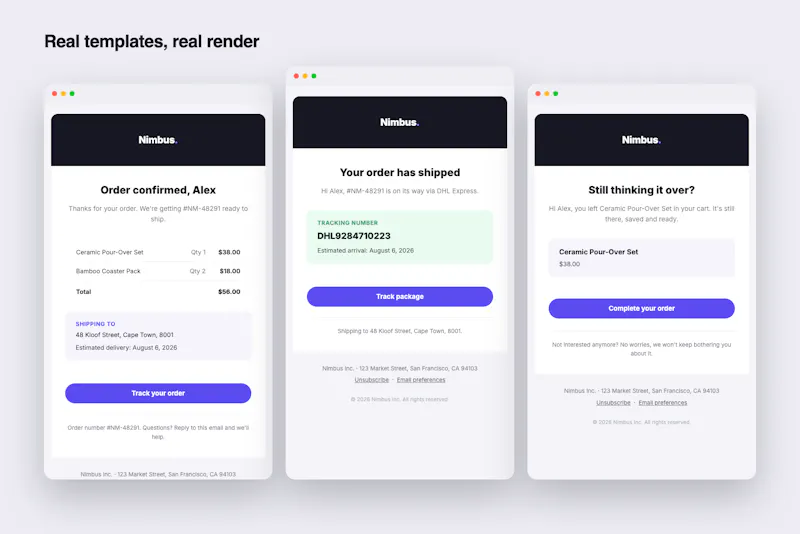 Nimbus: E-Commerce Email Templates screenshot 3