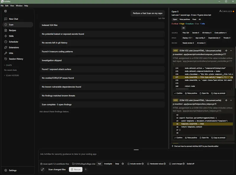 Achilles screenshot 1