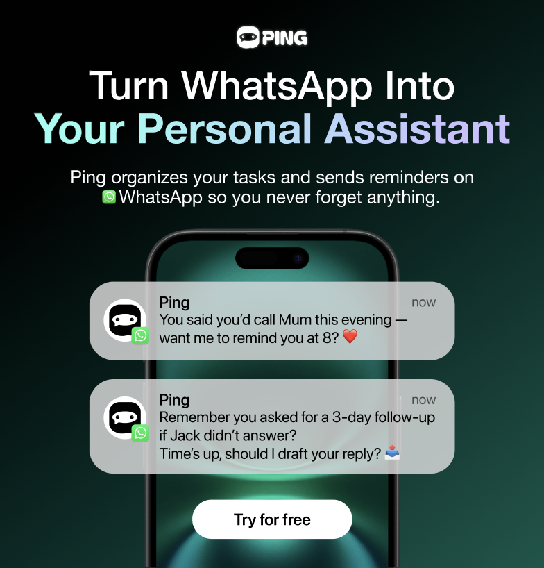 Ping.me - Screenshot 2 showing product features and functionality