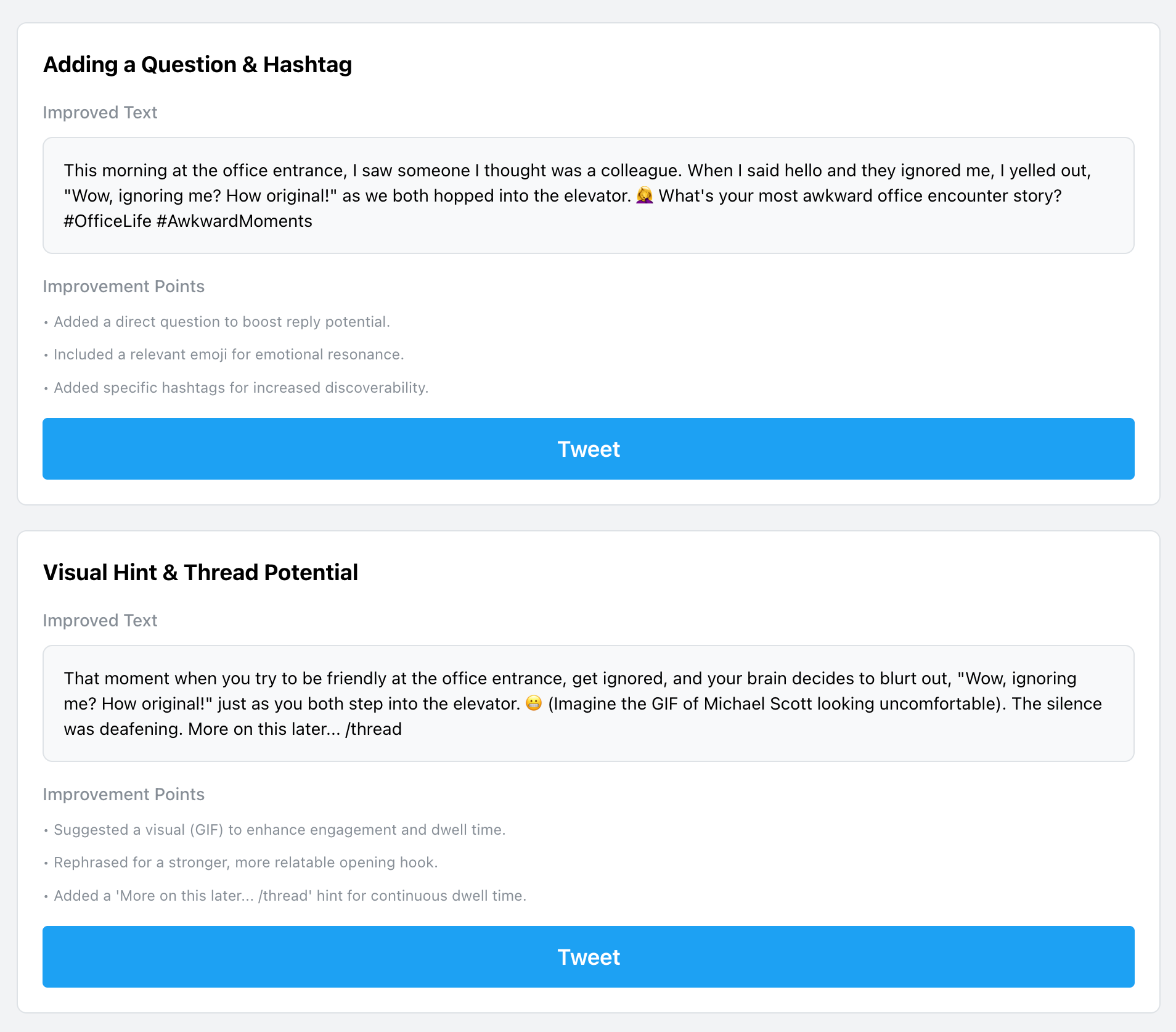 X Post Analyzer - Screenshot 5 showing product features and functionality