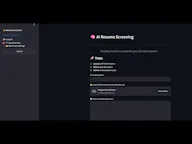 AI Resume Screener