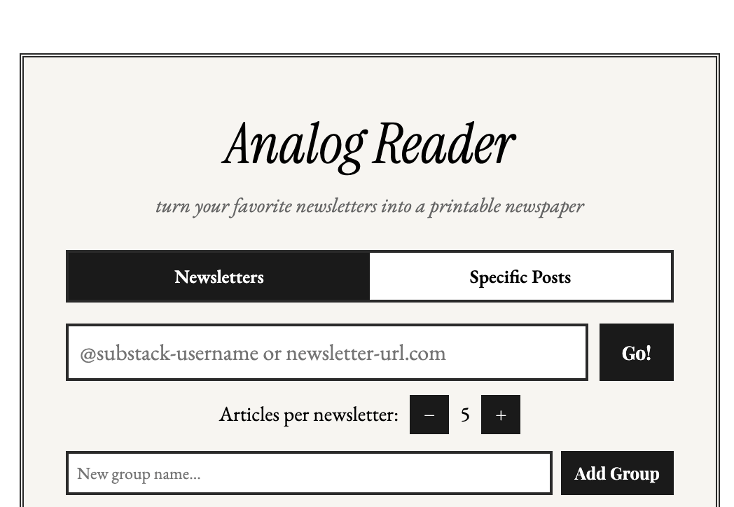 Analog Reader gallery image