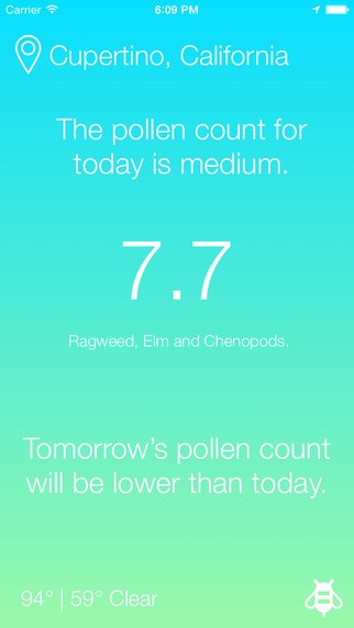 Pollen Count for iOS