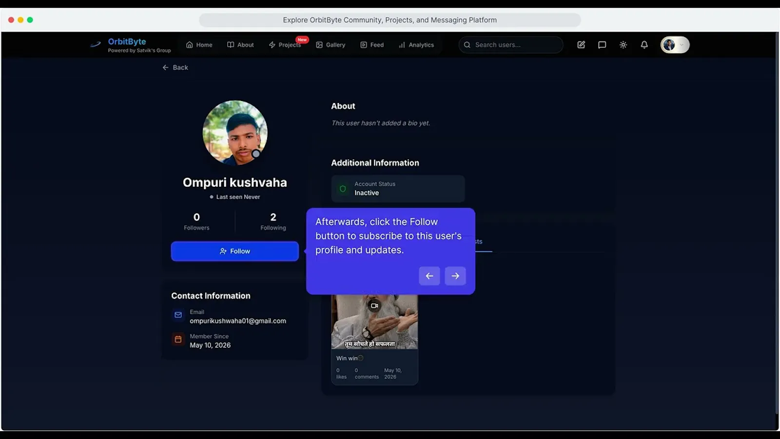 OrbitByte screenshot 1 (video preview)