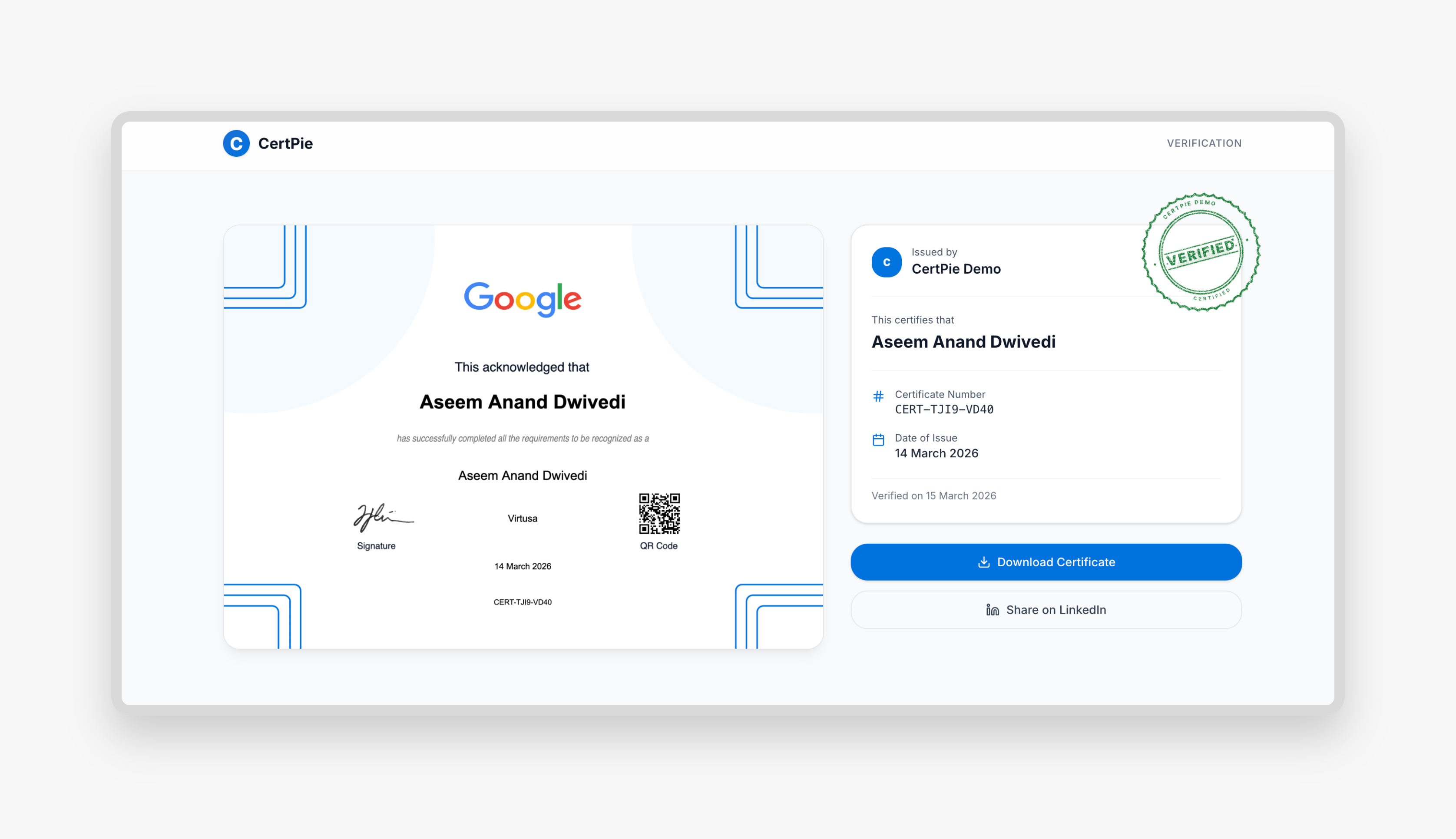 CertPie gallery image