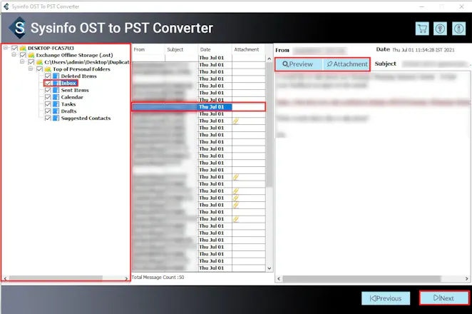 OST to PST Conversion Tool gallery image