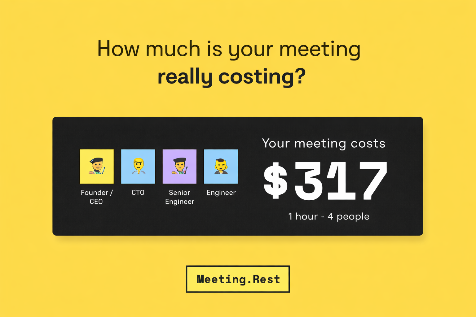 Meeting.Rest - Screenshot 2 showing product features and functionality