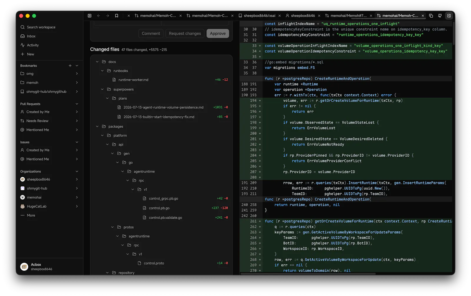Oh My GitHub screenshot 2