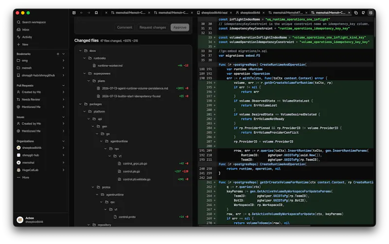 Oh My GitHub screenshot 2