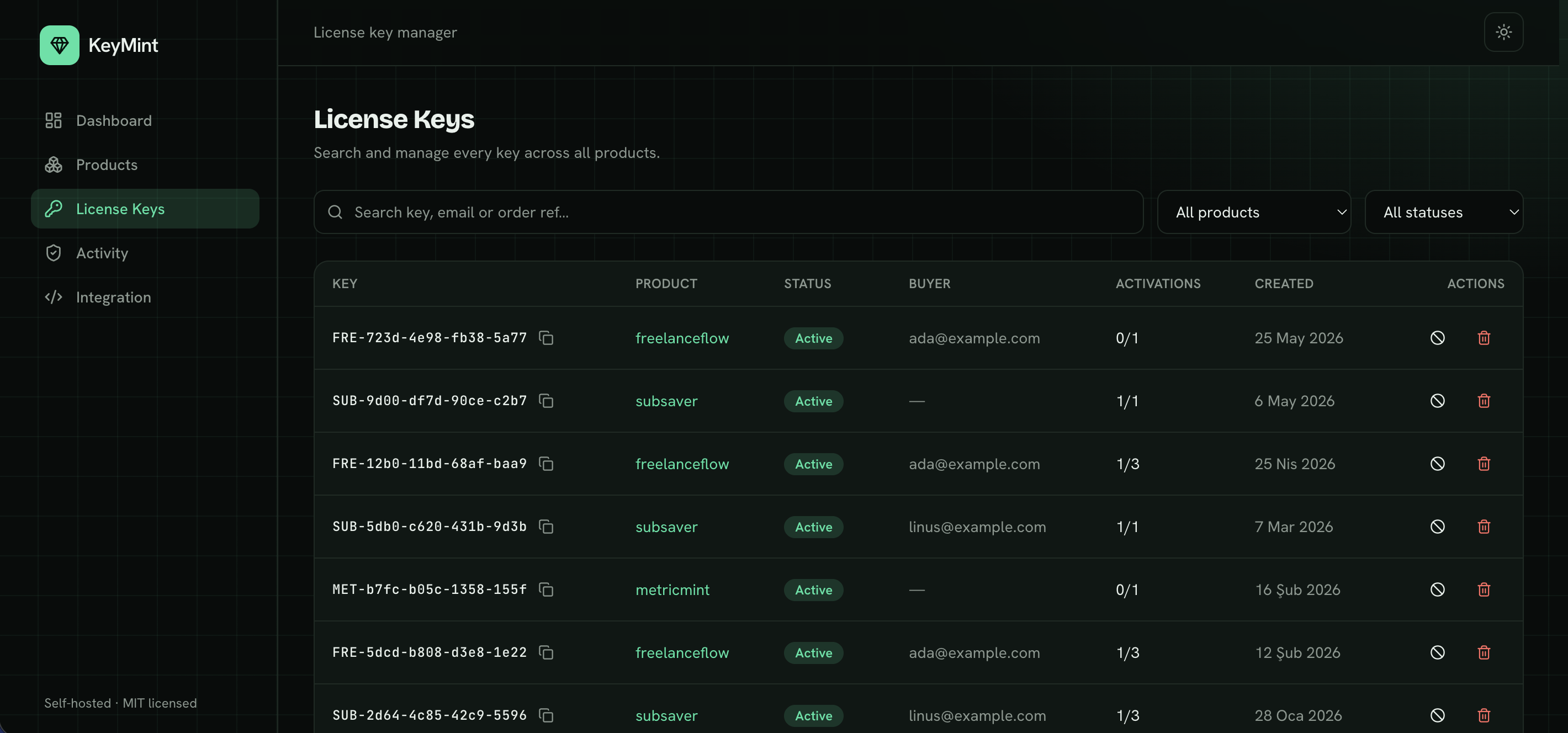 KeyMint — License Key Manager gallery image
