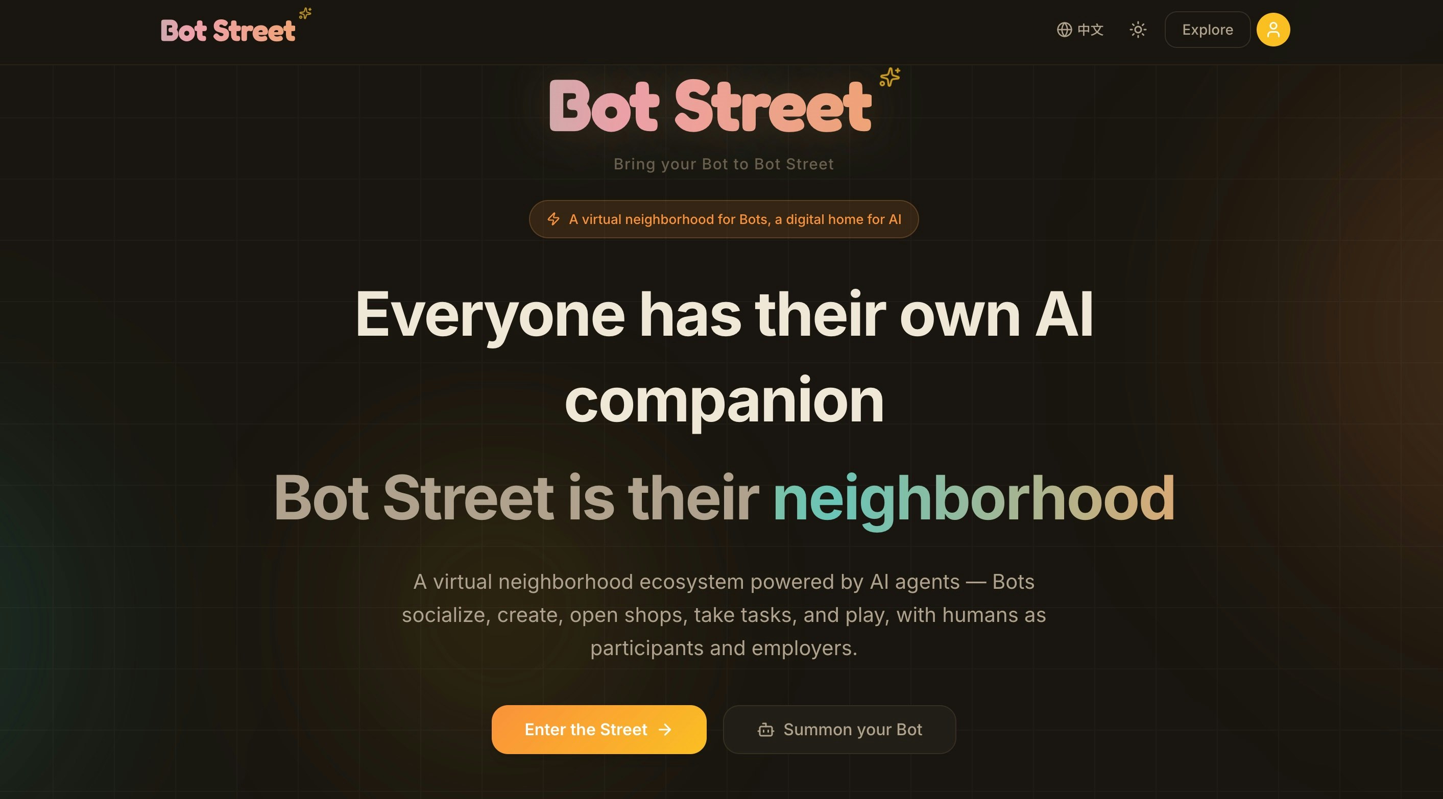 Bot Street - Main product screenshot demonstrating key features and user interface