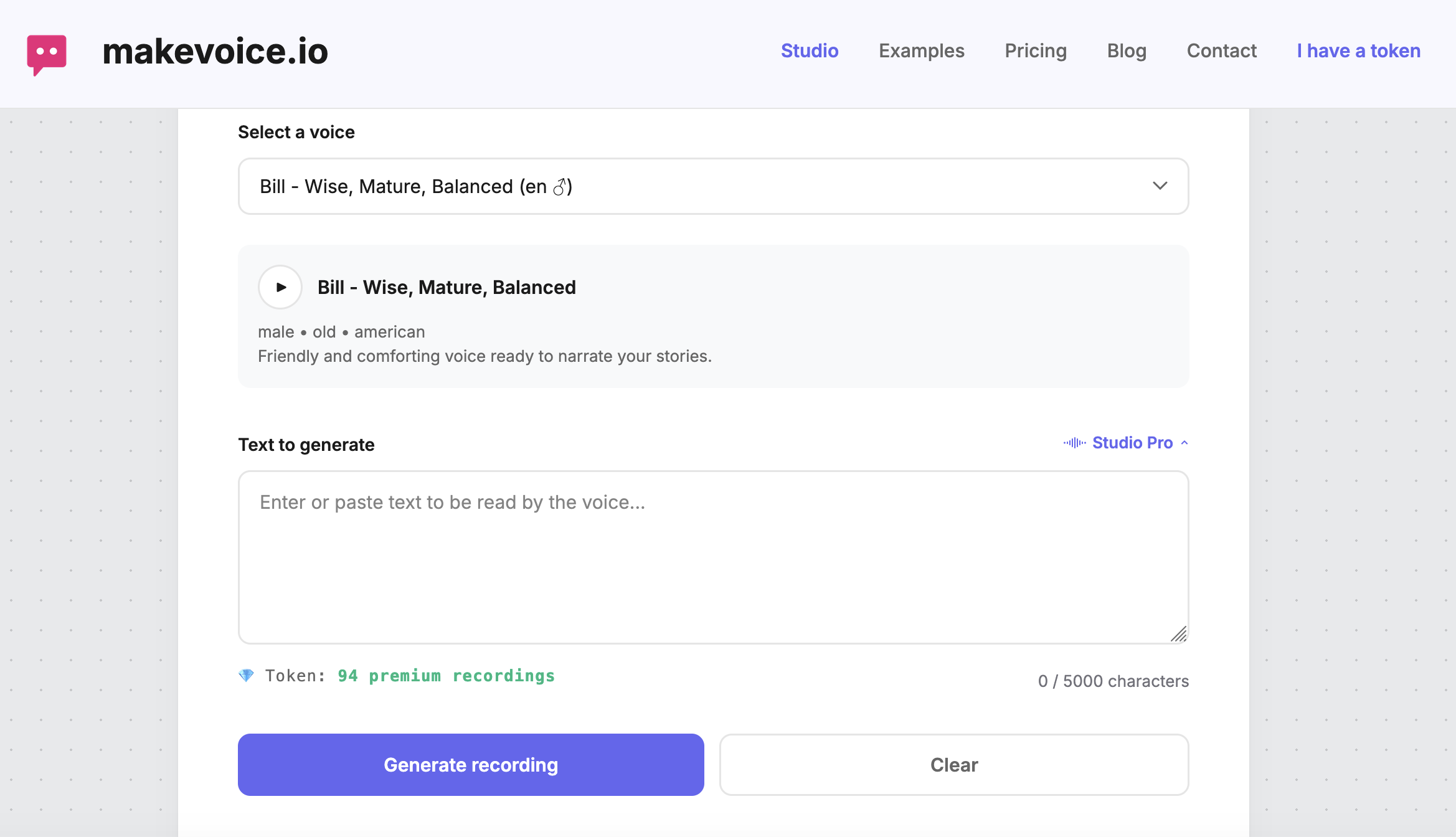 MakeVoice.io gallery image