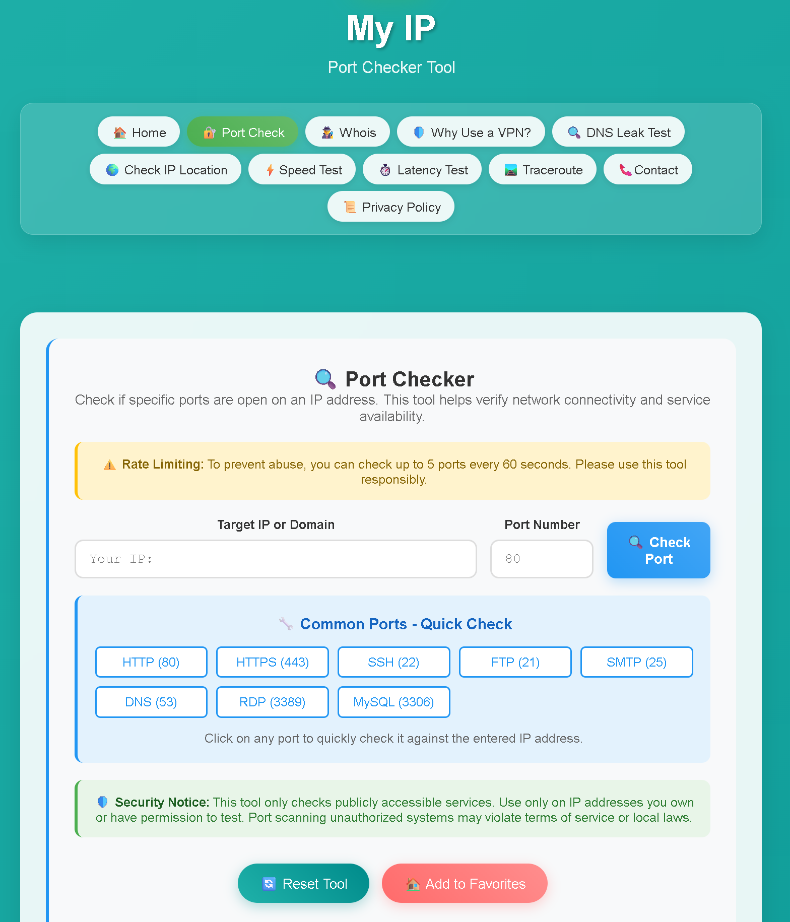 myIP.casa Free Network Diagnostic Tools gallery image