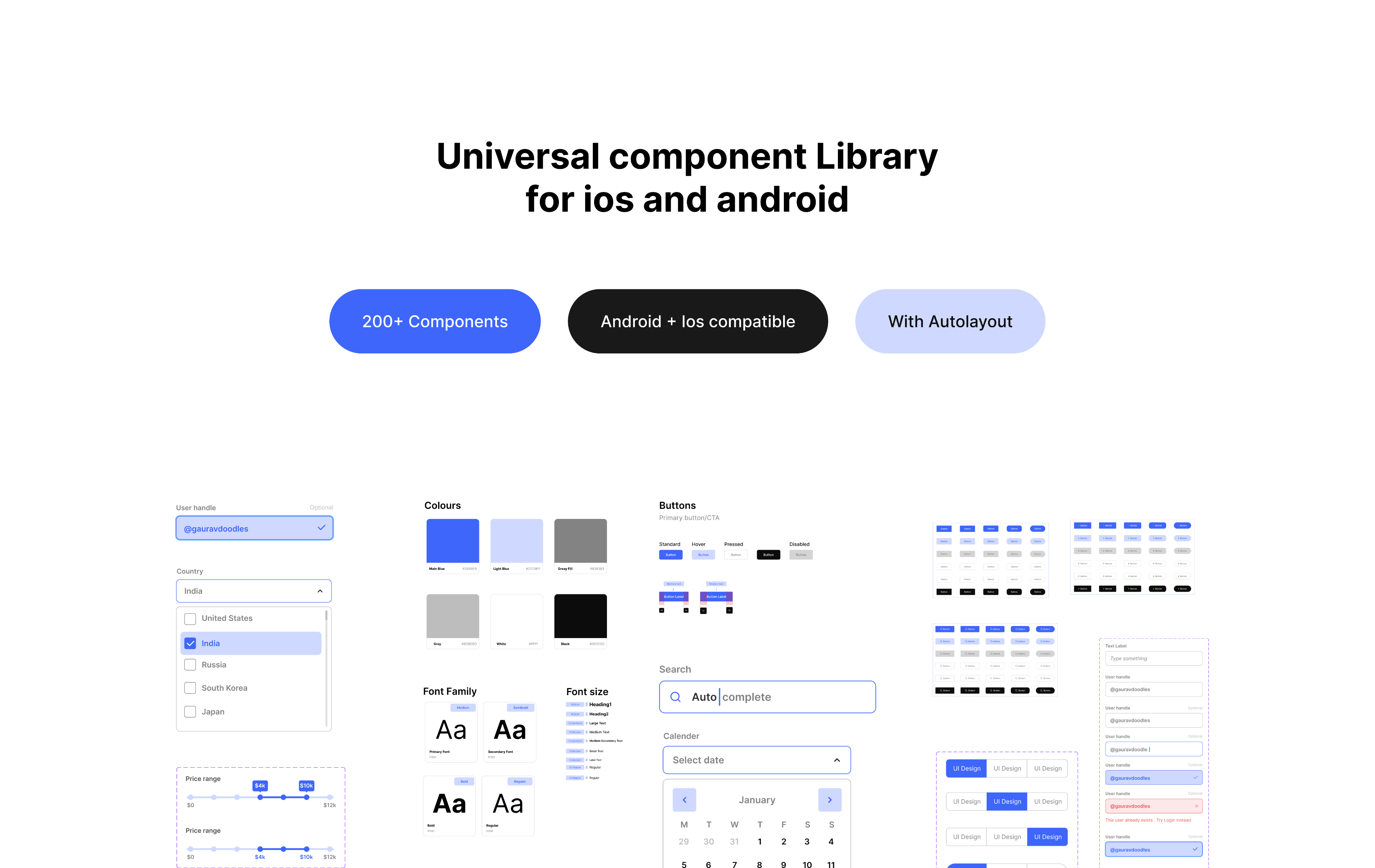 startuptile Universal UI kit-Power up your app design