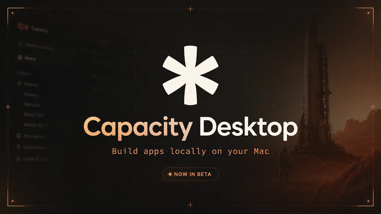 Capacity Desktop product