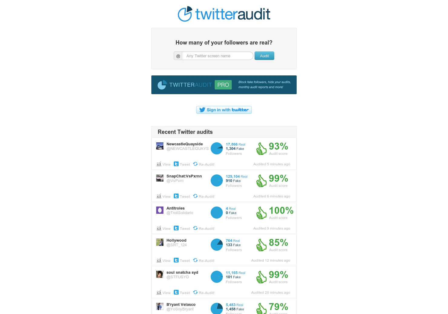Twitter Audit