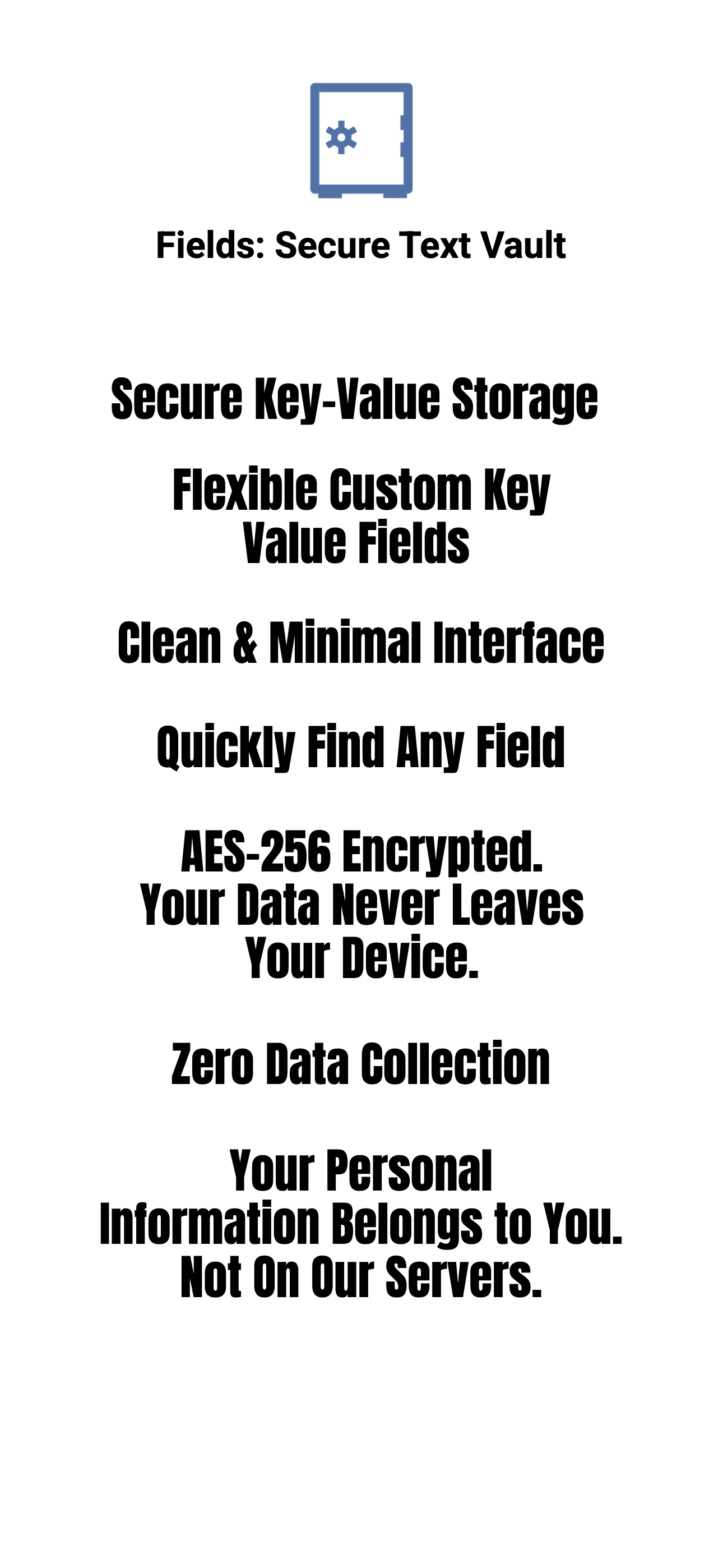 Fields: Secure Text Vault gallery image