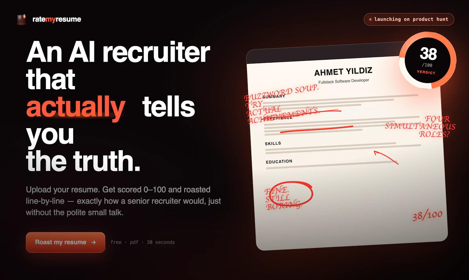 RateMyResume screenshot 1