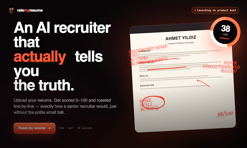 RateMyResume screenshot 1