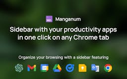 Manganum sidebar for Google Chrome media 1