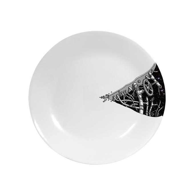 "First Bean to Space" porcelain plate set gallery image