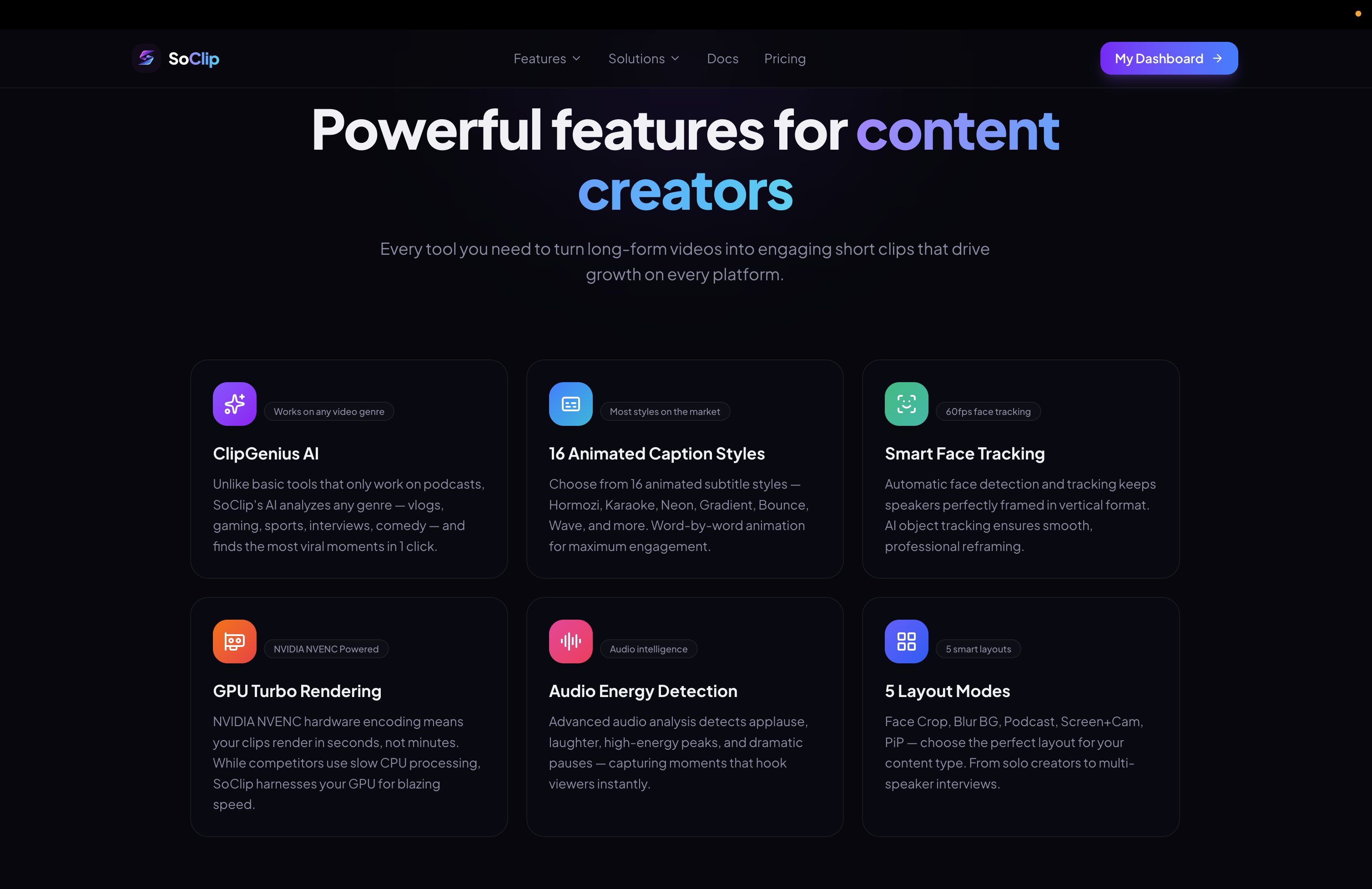 SoClip.pro - Screenshot 2 showing product features and functionality